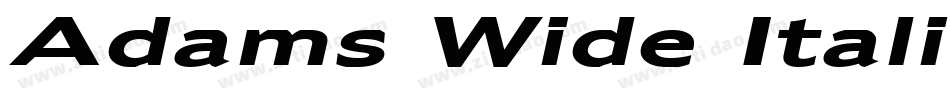 Adams Wide Italic字体转换